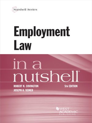 cover image of Employment Law in a Nutshell